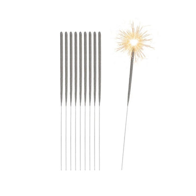 Silver Sparkler Candles 16cm Set of 10