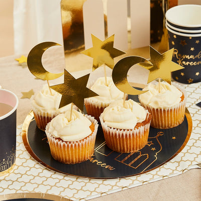 Moon & Star Food Pick Set of 12