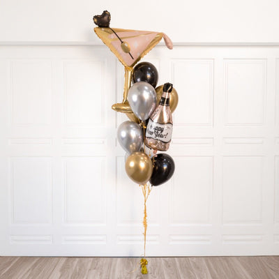 Cheers & Champagne New Years Balloon Bouquet