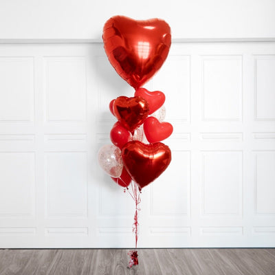 Giant Heart Balloon Bouquet