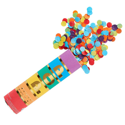 Rainbow Biodegradable Confetti Cannon 15cm