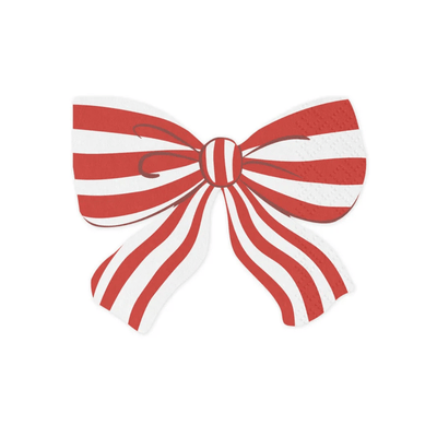 Striped Bow Napkins Set of 12