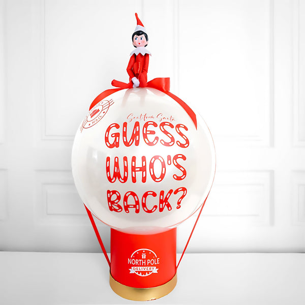 Elf Arrival Balloon Guess Who's Back (Elf not included)