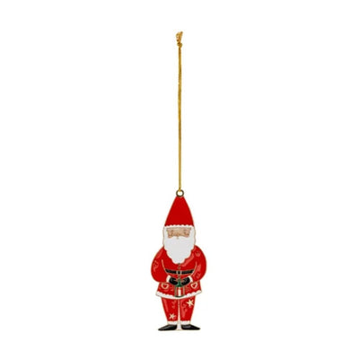 Santa Metal Ornament
