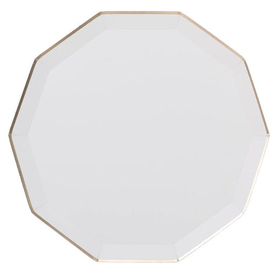 Blanc White Signature Plates Large Set of 8