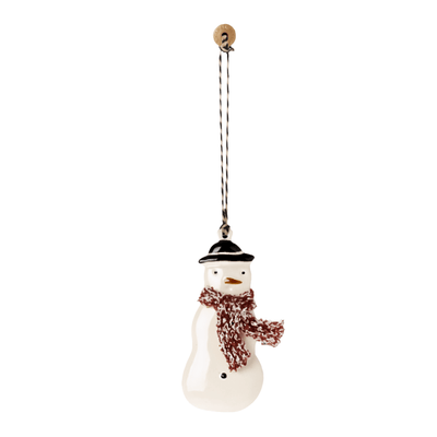 Snowman Metal Ornament