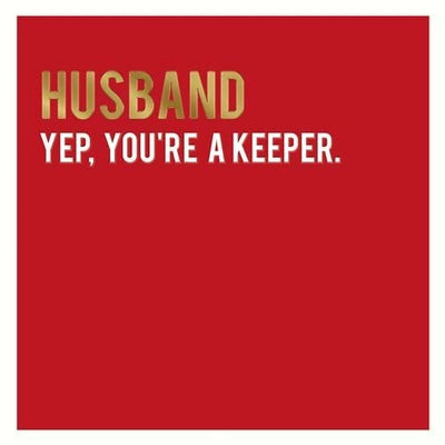 Husband Keeper Greeting Card