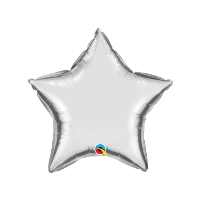 18" Silver Star Foil Balloon