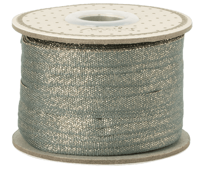 Maileg Ribbon Petrol/Gold 25m