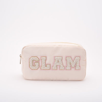 'Glam' Pouch Cream Medium