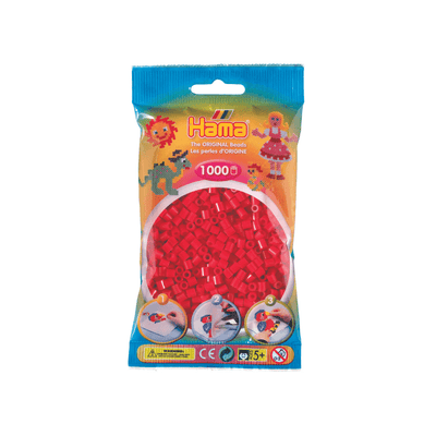Hama Midi beads in bag - Red 05