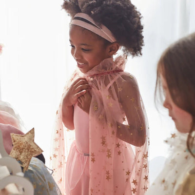 Pink Star Tulle Cape