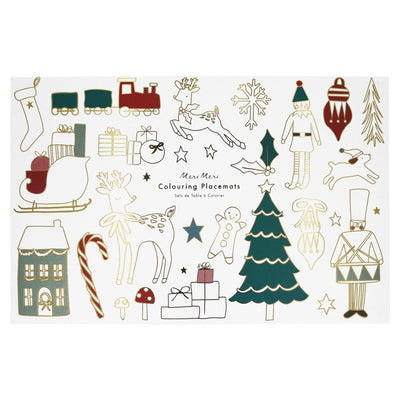 Christmas Colouring Placemats Set of 8