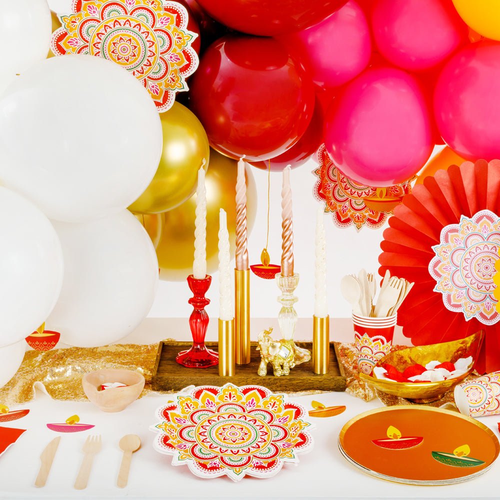 Diwali Decorations - perfect party plates and napkins for Diwali