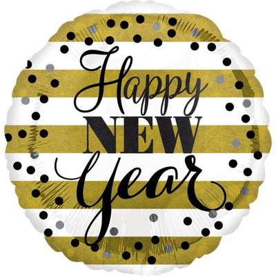Golden New Year Holo Foil Balloon