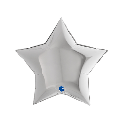 36" Star Silver Foil Balloon