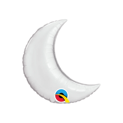 9" Silver Moon Foil Balloon