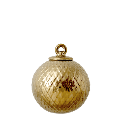 Rhombe Decoration Bauble Ø7 cm gold porcelain