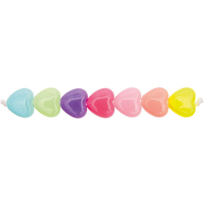 Heart Shaped Beads Small - Pastel Mix