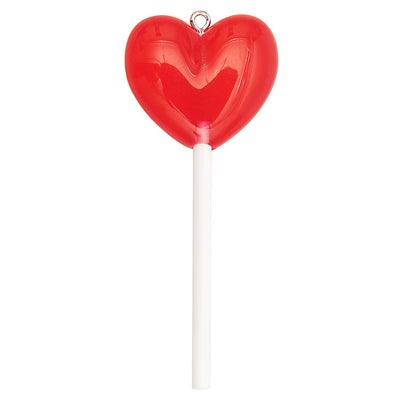 Lollipop Pendant - Red Heart