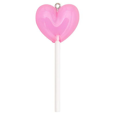 Lollipop Pendant Heart - Pink