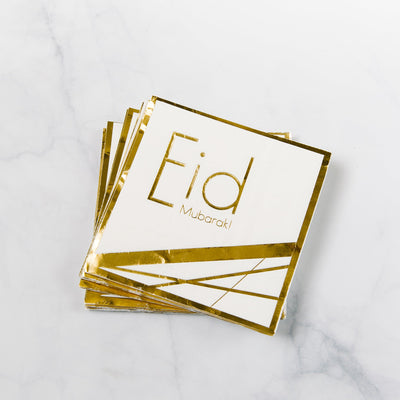 Eid Mubarak Napkins Set of 25