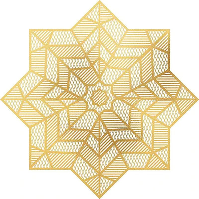 Eid Die Cut Star Placemat Gold