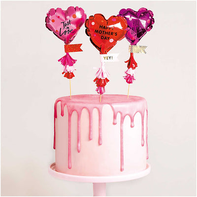 Foil Balloon Topper Hearts