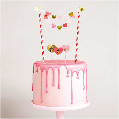 Heart Garland Cake Topper Kit