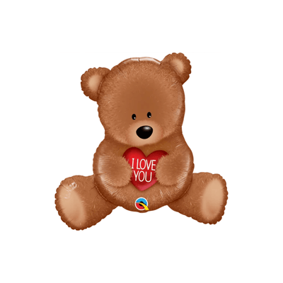 35" I Love You Teddy Bear Foil Balloon