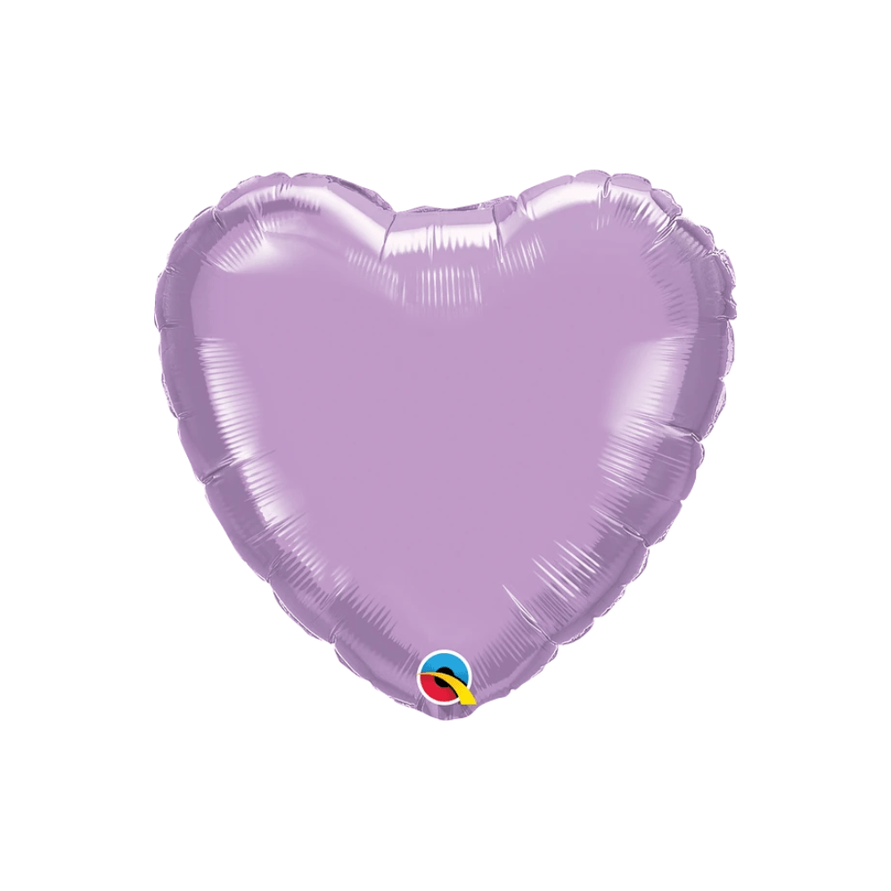 18 Pearl Lavender Heart Foil Balloon Boxfetti Ae
