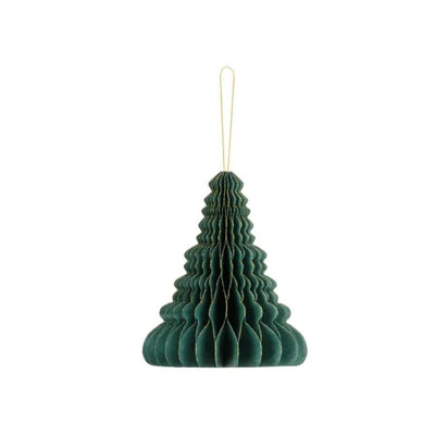 Paper honeycomb Ornament Christmas Tree Bottle Green