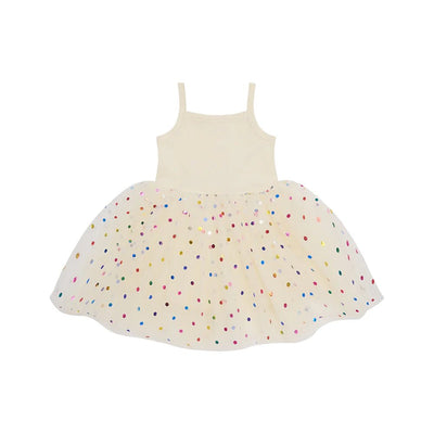 Bob & Blossom Dress Vanilla Spot