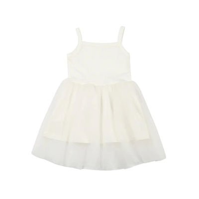 Bob & Blossom Dress in Bunnytail White