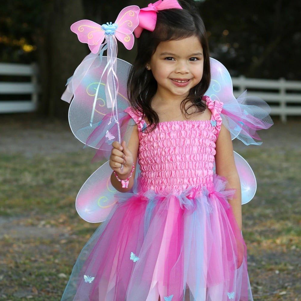 Butterfly Costume with Wings & Wand – Pink Dress – Boxfetti.ae