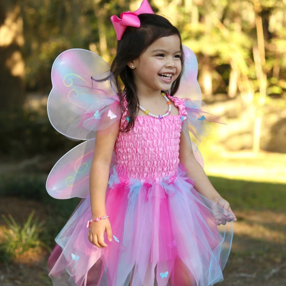 Butterfly Costume with Wings & Wand Pink Dress Boxfetti.ae Butterfly Costume with Wings & Wand Pink Dress Boxfetti.ae