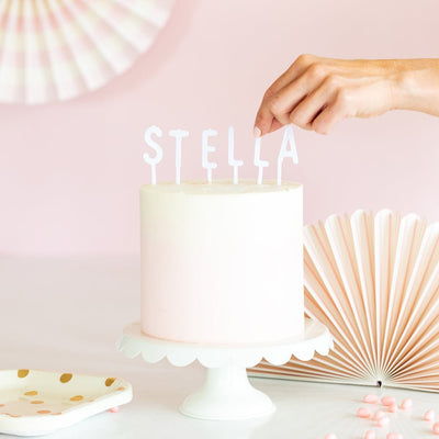 White Letterboard Cake Toppers