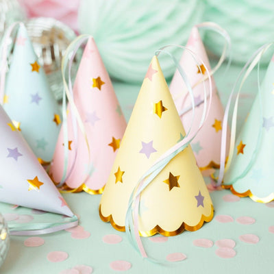Party Hats Stars Set of 6