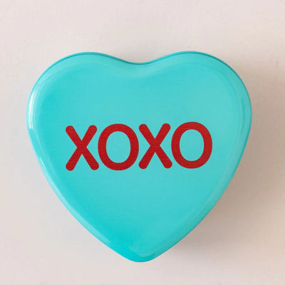 Conversation Heart Shaped Tin XOXO