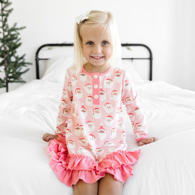 Santa Ruffled Lounge Dress