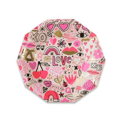 Love Notes Small Paper Plates