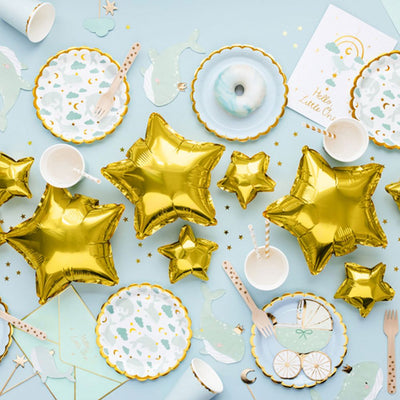 Star Foil Balloon Gold Set of 25
