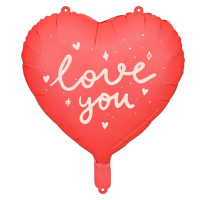 "Love You" Heart Foil Balloon