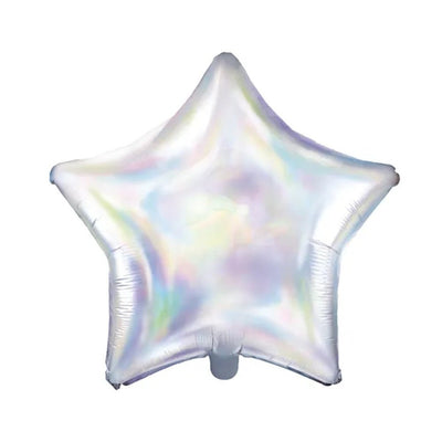 19" Star Foil Balloon Iridescent
