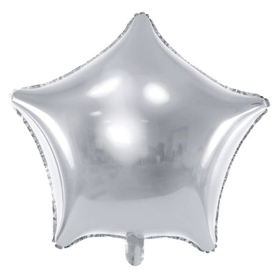 19" Star Foil Balloon Metallic Silver