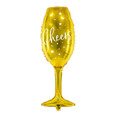 Cheers Glass Shaped Foil Balloon 80cm