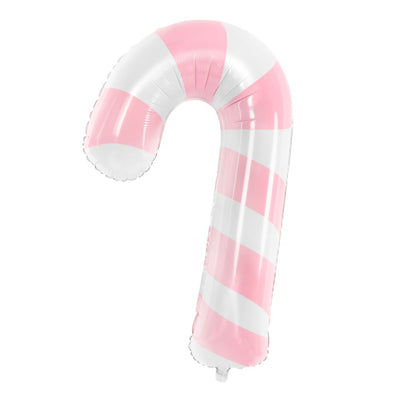 Candy Cane Foil Balloon, Light Pink