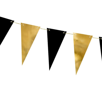 Bunting - Black & Gold Mix