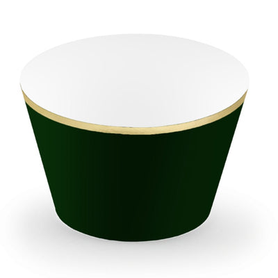Bottle Green Cupcake Wrappers