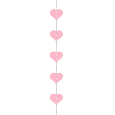 Hearts Garland Pink
